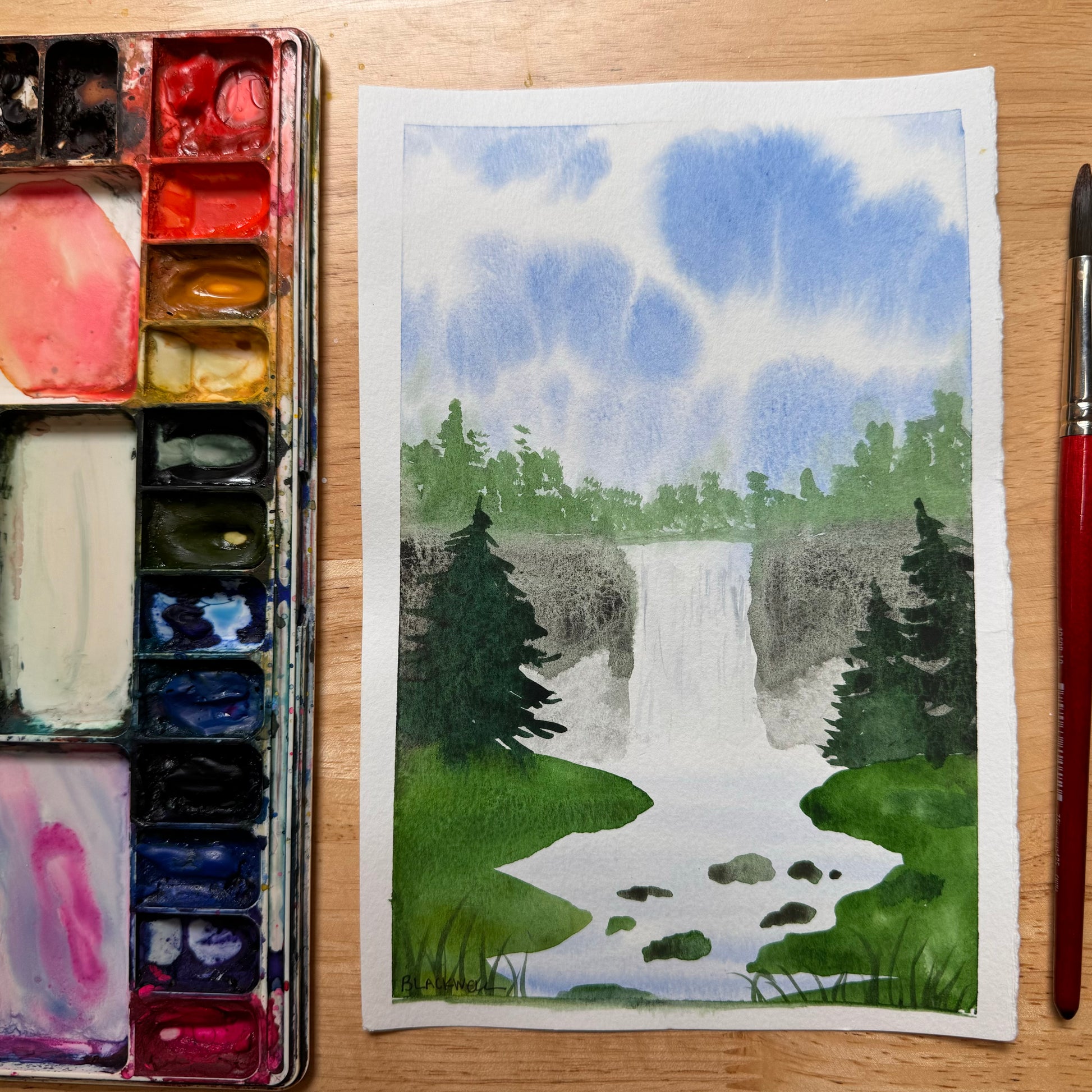 Bob Ross Waterfall