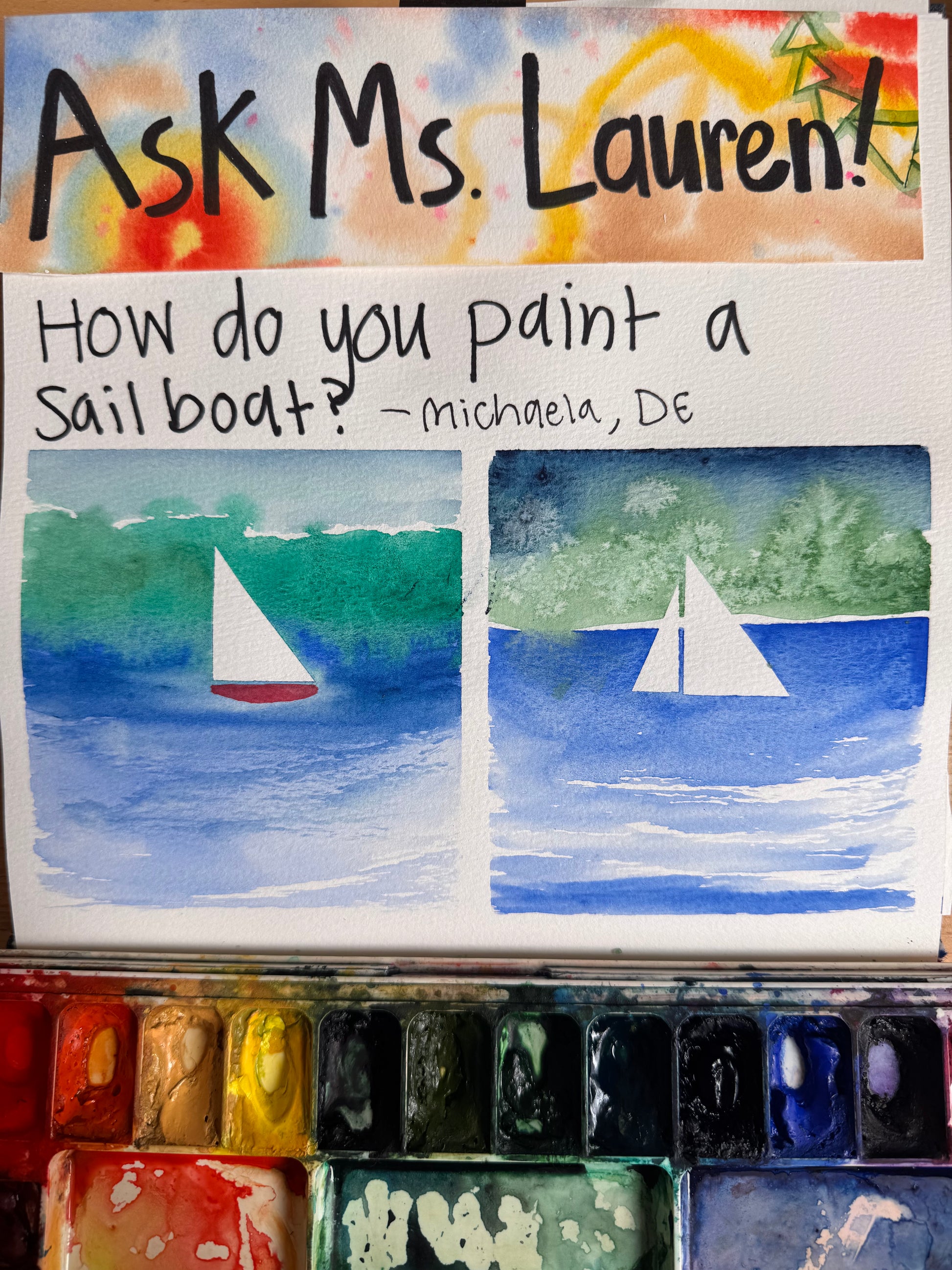 How to Paint a Sailboat