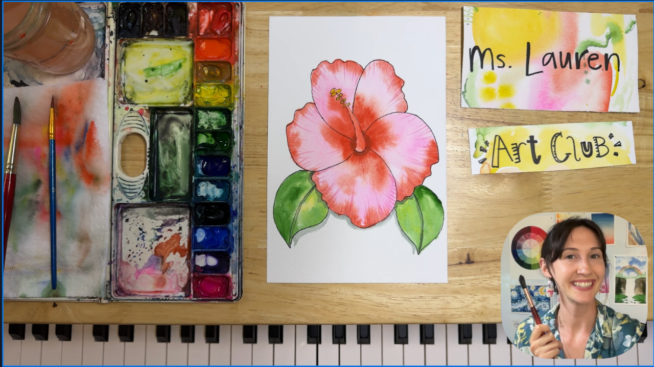 Hibiscus Flower Art With Lauren Hibiscus flower art with lauren
